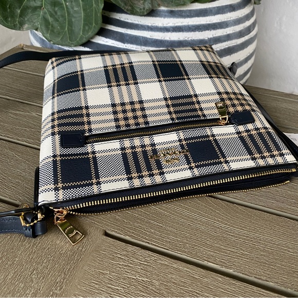 Last 1‼️ NWT Coach Rowan File Bag Crossbody With Garden Plaid Print C8587 - Picture 5 of 11